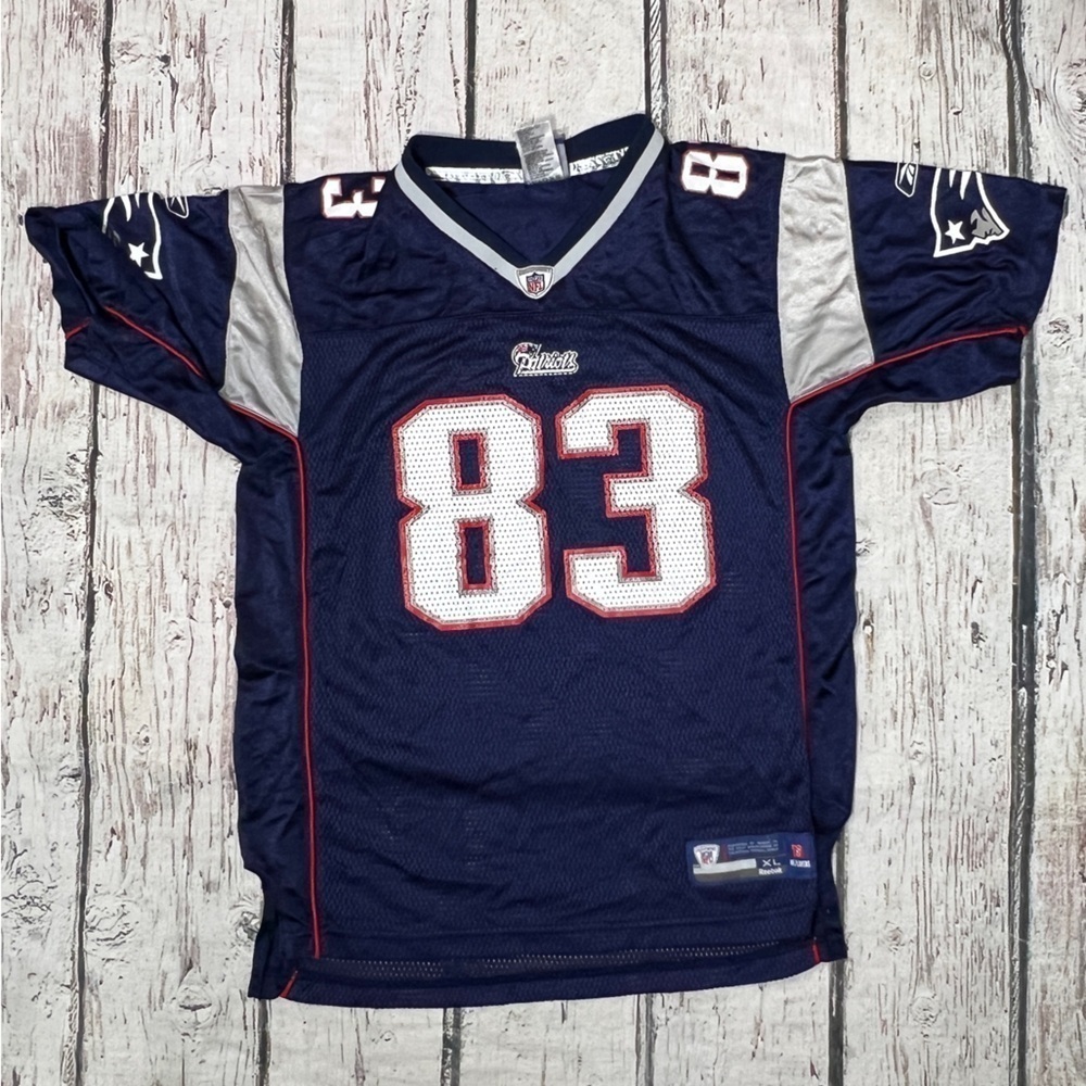 Wes Welker New England Patriots Reebok NFL Football Sports Jersey